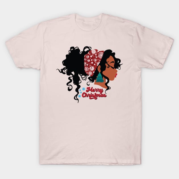 Merry Christmas, Black Girl Magic T-Shirt by UrbanLifeApparel